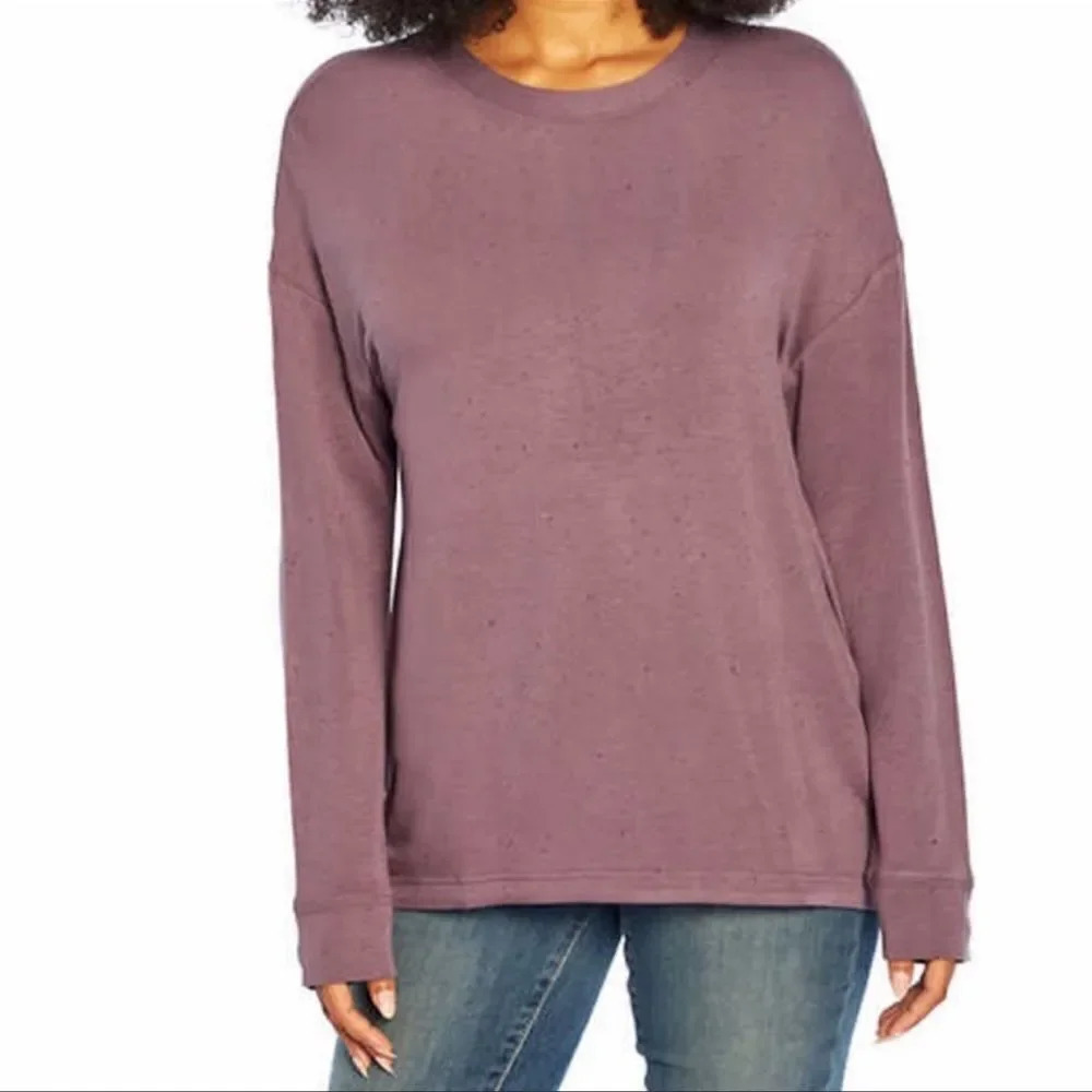 Three Dots Ladies' Speckled Pullover